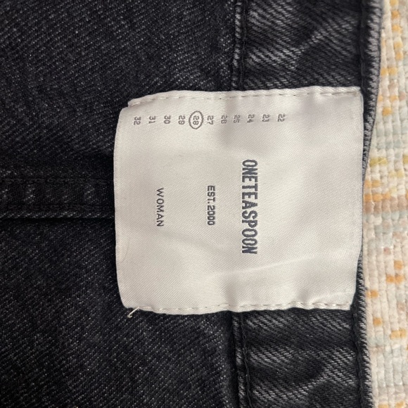 One Teaspoon, black denim mini, zips all the way down - Picture 11 of 14